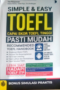 Simole & Easy Toefl Capai Skor Toefl Tinggi Pasti Mudah