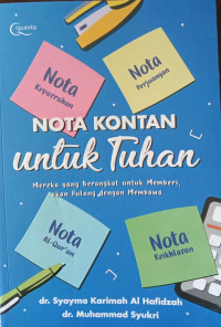 Nota Kontan untuk Tuhan