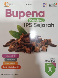Bupena Merdeka IPS Sejarah untuk SMA/MA Kelas X