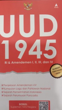 UUD 1945 RI & Amandemen I, II, III, IV