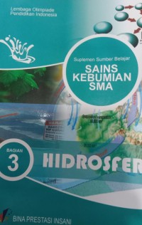 Suplemen Sumber Belajar Sains Kebumian SMA 3; Hidrosfer
